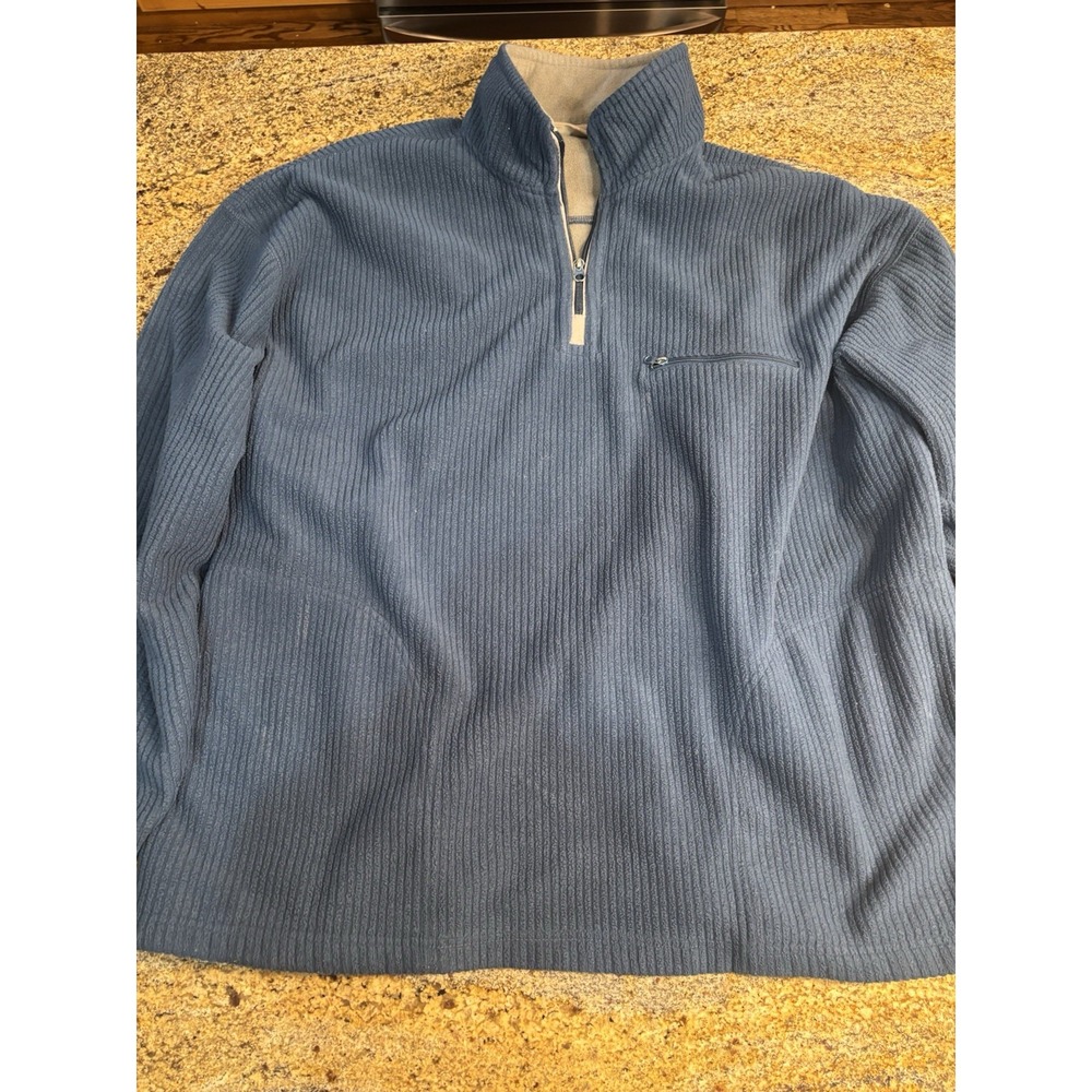 Vintage Y2K Fieldmaster 1/4 Zip Pullover Jacket XL‎ Fleece Corduroy Feel